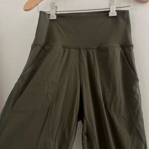 Olive High-Waist Jogger Leggings